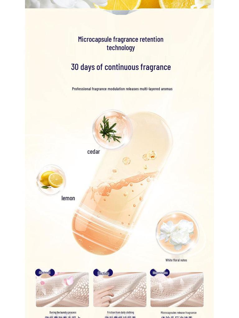 Detersivo Concentrato Profumato per Bucato Xijing Importato dalla Thailandia 600ml – Rimozione Profonda delle Macchie, Profumo a Lunga Durata