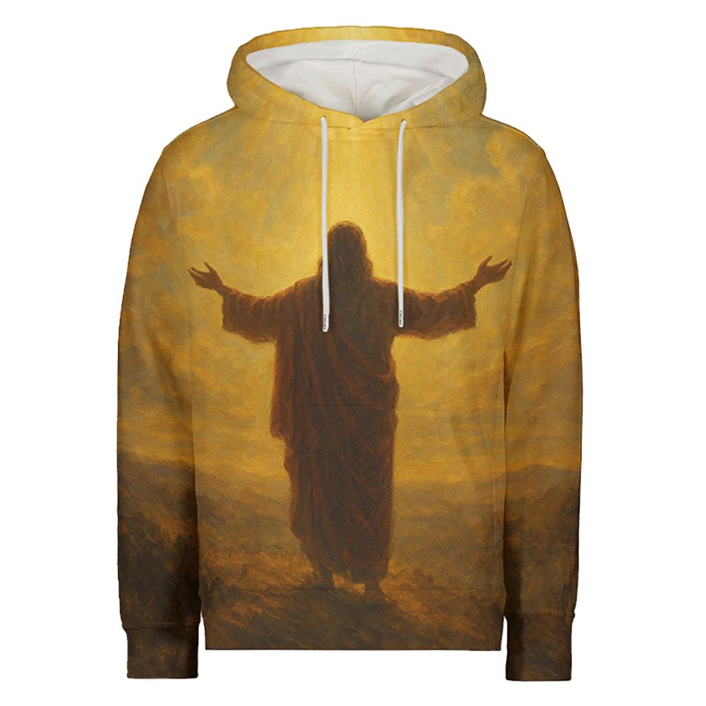 

Christian Jesus Cross Graphic Hoodies Fashion Casual Hooded Pullover Unisex Streetwear Long Sleeve Fleece Sweatshirts XXXL