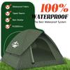 Tiendas de Campaña para 3-4 Personas con Doble Techo Tiendas de Campaña 100% Impermeables a Prueba de Viento para Acampar con Doble Techo Extraíble