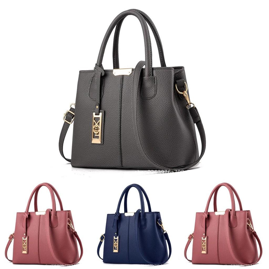 Stylish Large Capacity Mom Handbag For Middle-aged Women In Elegant Purple Color