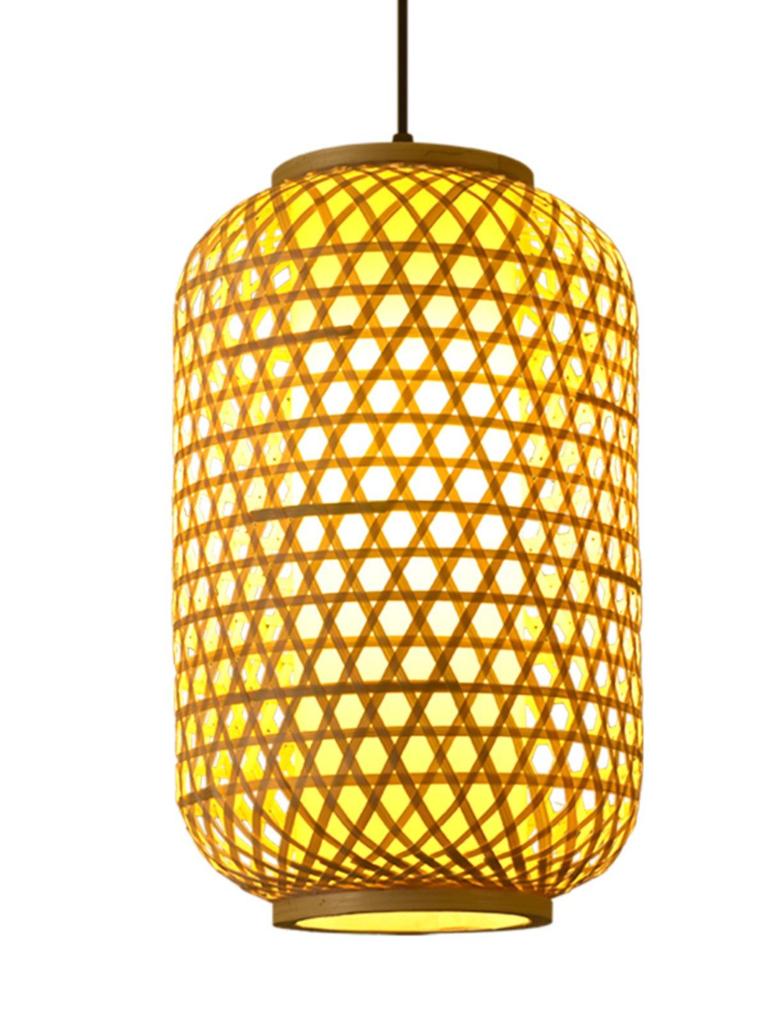 Retro Bamboo Woven Lantern Chandelier - Chinese Hot Pot & Restaurant Outdoor Decor