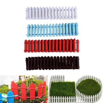 100*5Cm Miniature Fairy Garden Wood Fence Doll House Diy Accessories Decor