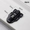 4Pcs Vintage Jewelry Wood Box Hasps Drawer Latches Decorative Suitcases Hasp Latch Buckle Clasp Furniture Hardware