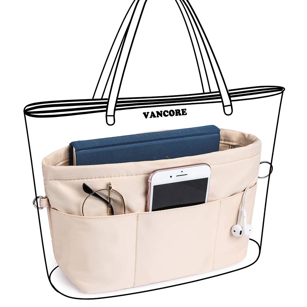 VANCORE Tasche in Tasche in Für Für Reisetasche, Selbststehend, Leichtgewicht, Tasche, Tragetaschen, Groß, A4, Organisieren, Aufräumen, Fächer, Pendeln,