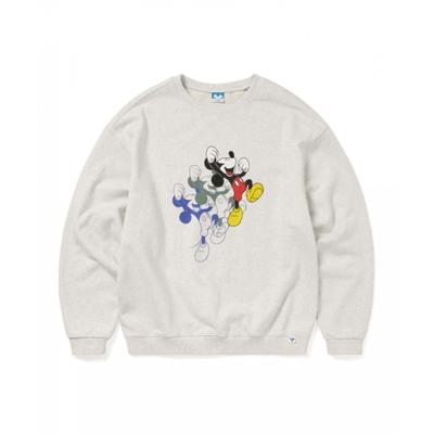 Thisisneverthat Tnt Mickey Bounce Crewneck Light Heather Grey