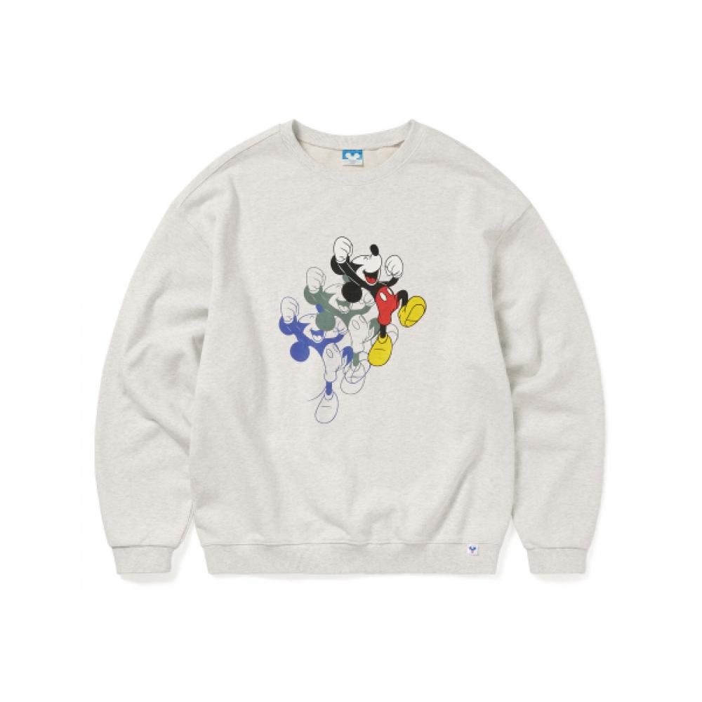 Thisisneverthat Tnt Mickey Bounce Crewneck Light Heather Grey M