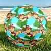 Pallone da Calcio Masha e Orso Stampa Taglia 5, Pallone da Calcio in PU Resistente all'Usura per Partite, Allenamenti e Pratica Quotidiana, Regalo di Compleanno per Appassionati di Calcio