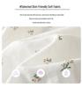 Soft Cotton Floral Print Long Sleeve Shirt with Ruffled Collar