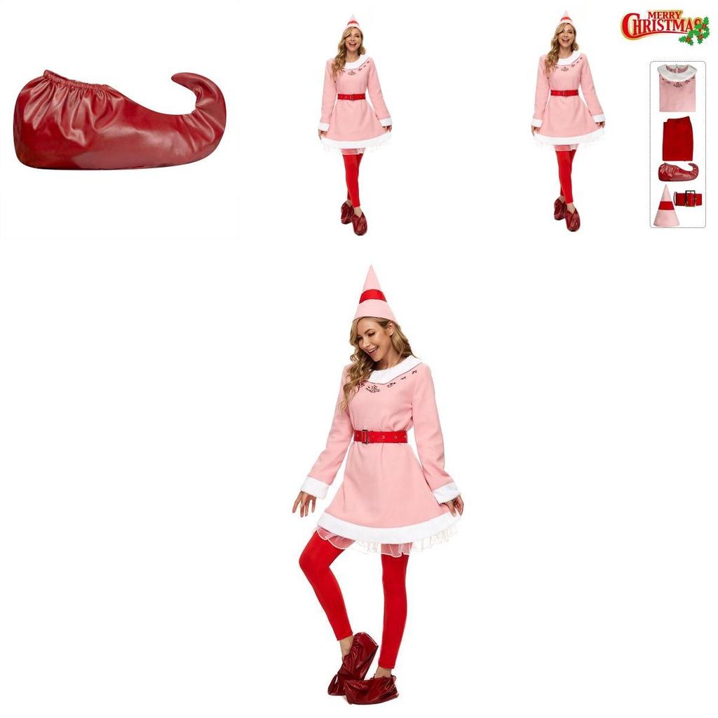 Buddy's Musical Christmas Elf Cosplay Costume For Adults Kids