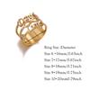Custom Broad Surface Name Heart Rings Women Unisex Gold Color Personalization 6-10 Size Wedding Bride Jewelry Stainless Steel