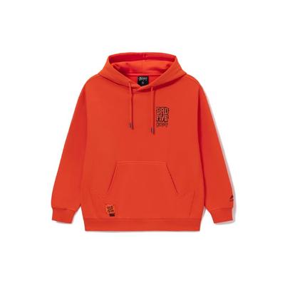 Li Ning Badfive Pena Voľná Fleecová Mikina s Kapucňou Unisex Mikina Oranžová AWDRF95-6