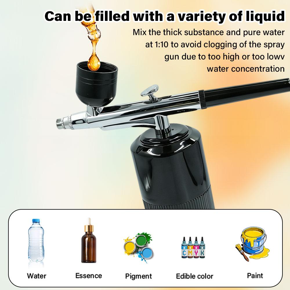 Kompresörlü Airbrush Airbrush Boyama Mini Boya Tabancası Boyama İçin Kablosuz Elektrikli Boya Tabancası Kompresörlü Airbrush Seti