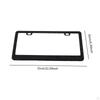 2 Pack Car License Plate Frame for Women in Stainless Steel with Rhinestones