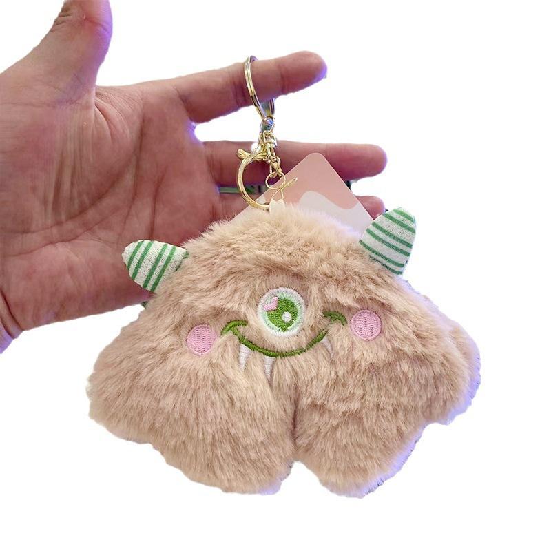Cute Little Monster Plush Coin Purse Pendant Soft And Adorable Doll Keychain For Girls
