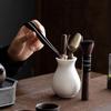 White Porcelain & Wood Tea Ceremony Six Gentlemen Set