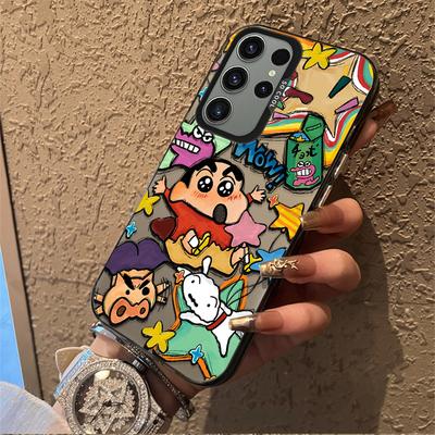 C-Crayon Shin-chans Case for Samsung Galaxy A36 A35 A34 A32 A30 A26 A25 A24 A23 A22 5G 4G A20 A16 A15 A14 A13 A12 Acrylic Cover