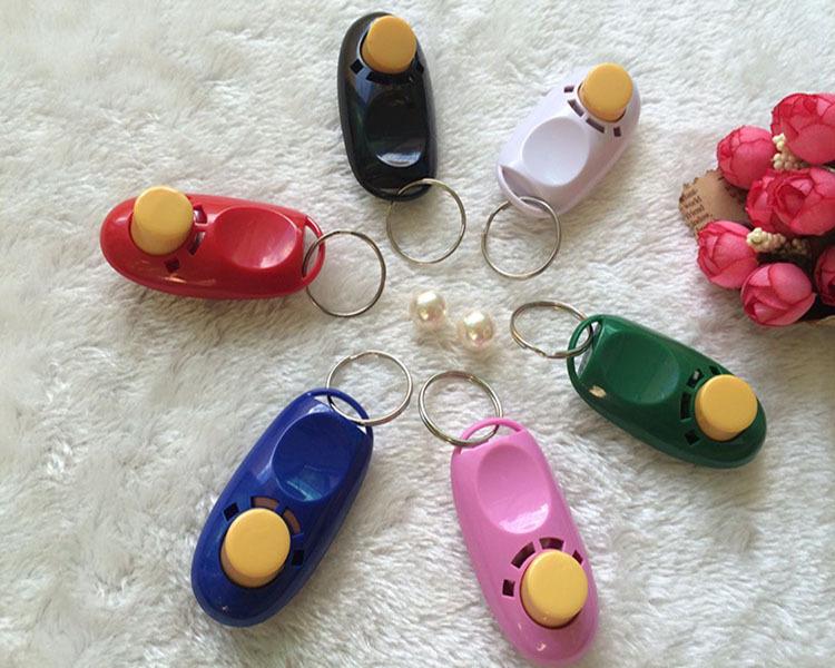Dog Training Clicker & Whistle Device розовый