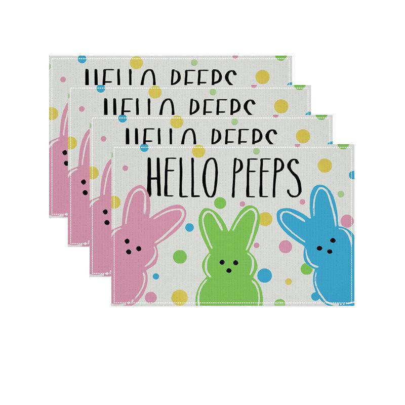 Heat-Resistant Stain-Proof Linen Party Placemats - Festival Collection