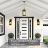 BesLowe Upgraded Dusk To Dawn Outdoor Wall Lights, Matte Black, 2-Pack