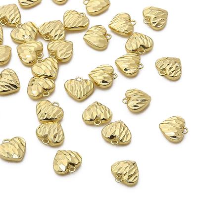 Pandantiv cu inimă de piersică de cupru pentru fabricarea de bijuterii DIY Accesorii de artizanat