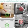Kids Cabinet Locks, 10 Pcs Child Safety Cabinet Locks, Child Locks for Cupboards, Child Safe Latches for Kitchen Door Drawer Cupboard