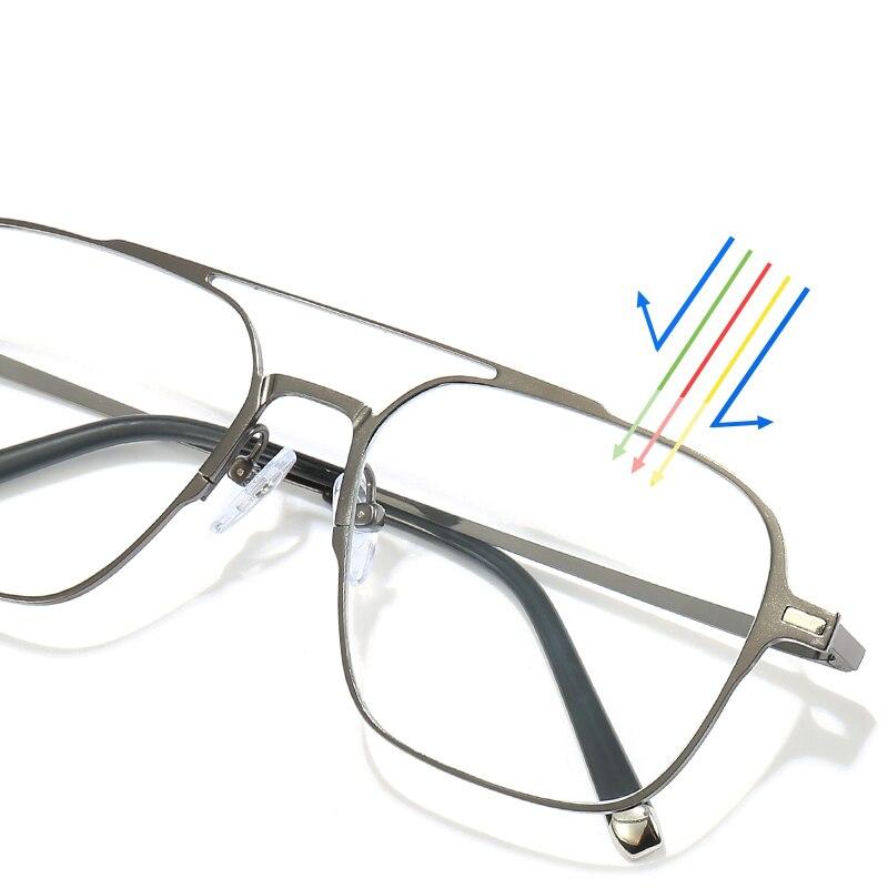 Metal 3 In 1 New Style Magnet Clip On Glasses Frame Trend Polarized Sunglasses For Men  Optical Computer Glasses UV400 7009