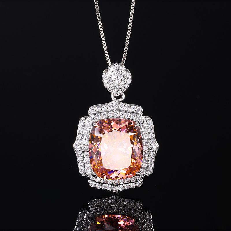 Jewelry Copper Bottom Gold-Plated Simulation Bird'S Nest Cut Colorful Treasure Temperament Pendant Female 14 * 16