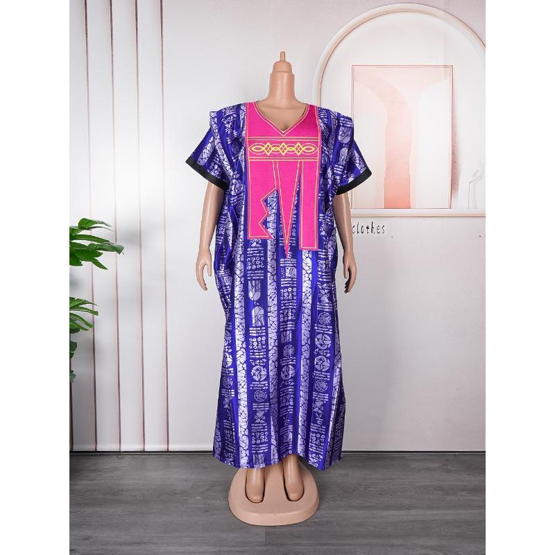 

Плюс Размер Женщин Новое Модное Платье Макси С Принтом One Size