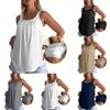 Ärmelloses lockeres Tanktop für Damen mit integrierten Polstern für den lässigen Alltagsgebrauch