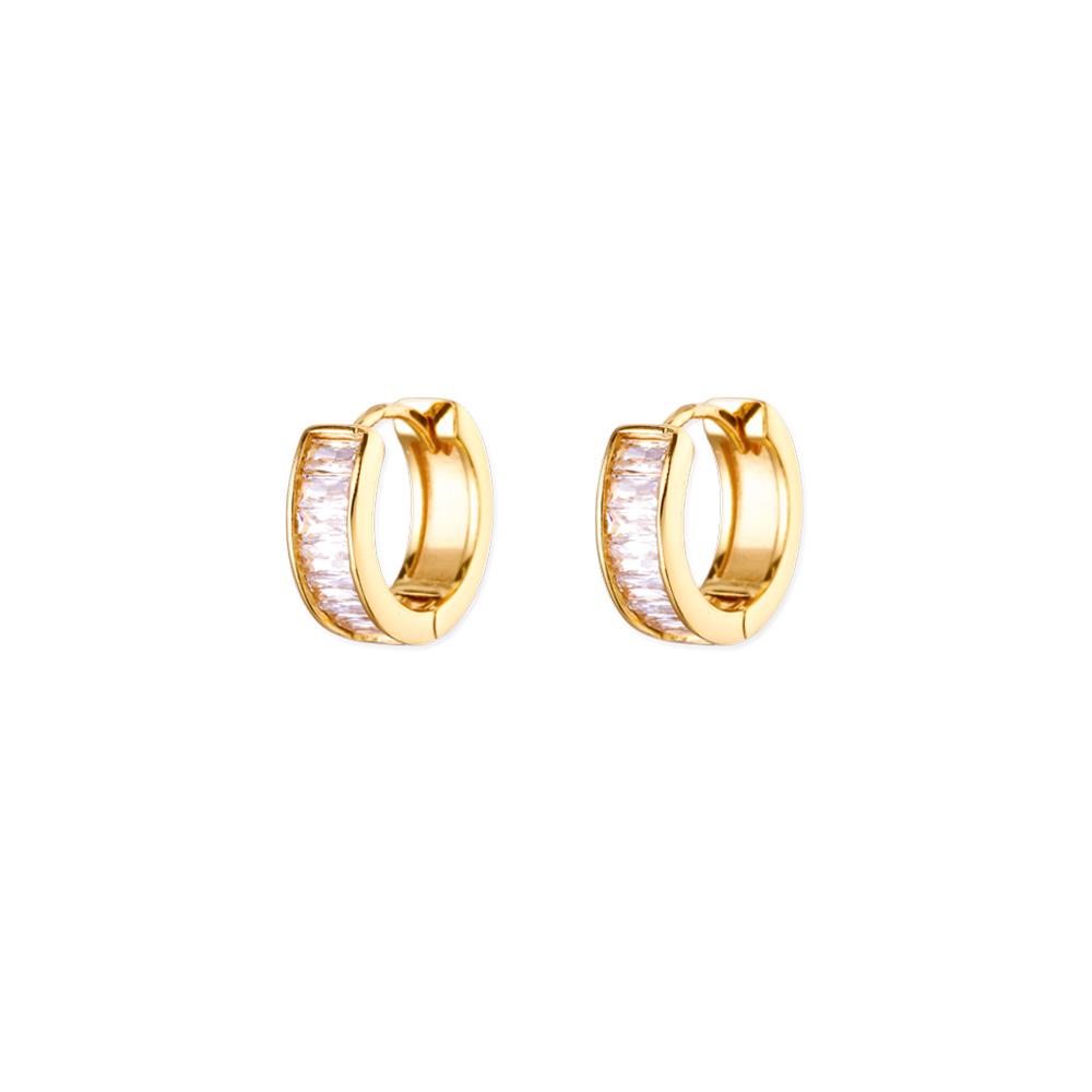 Kostenloser Versand Kubikzirkonia Creolen Ohrstecker Für Damen Edelstahl Piercing Ohrring 2025 Neue Mode Hochzeit Zirkon Geschenk
