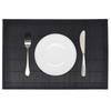 Vidaxl Sets de Table en Bambou, 6 Pièces, 30 X 45 Cm, Noirs