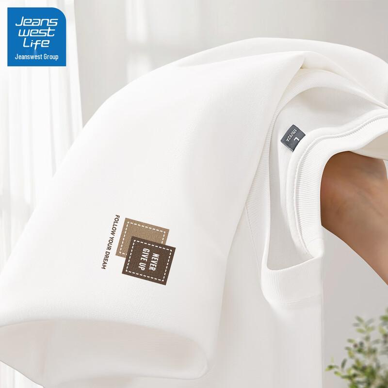 

JEANSWEST LIFE Men s Cotton Loose Fit Short Sleeve T-Shirt L