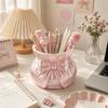 3D Printed Storage Box Creative Makeup Brush Storage Case Container Bow Pen Holder  Home Decoration