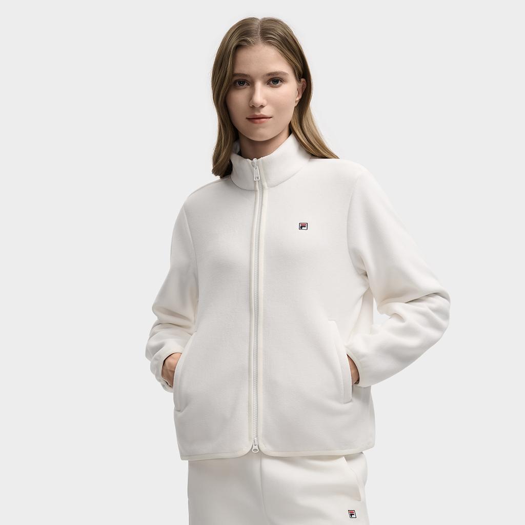 New FILA HERITAGE Jacket Women's Cloud Valley White F11W548708FWT