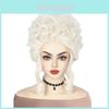 Parrucca Costume da Regina Maria Antonietta con Riccioli in Lana Hightop per Cosplay e Feste a Tema