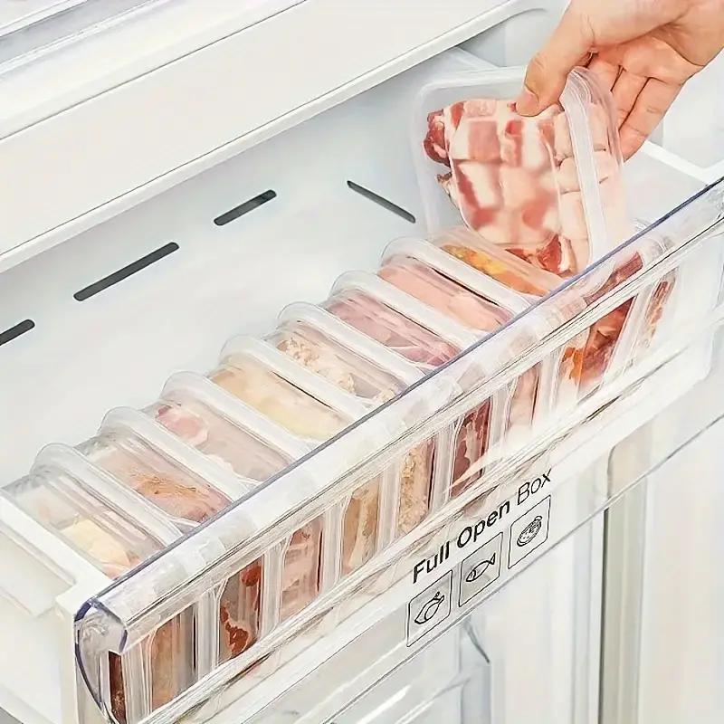 1PCS Refrigerator Meat Freezers, Fruit and Vegetable Containers, Ginger, Garlic and Leek Food Storage Containers