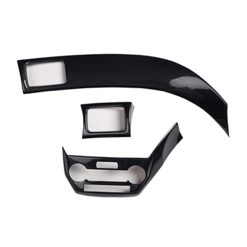 For Subaru Forester 2008-2012 LHD RHD Car Styling Carbon Fiber Central Console Dashboard AC Air Vent Frame Cover