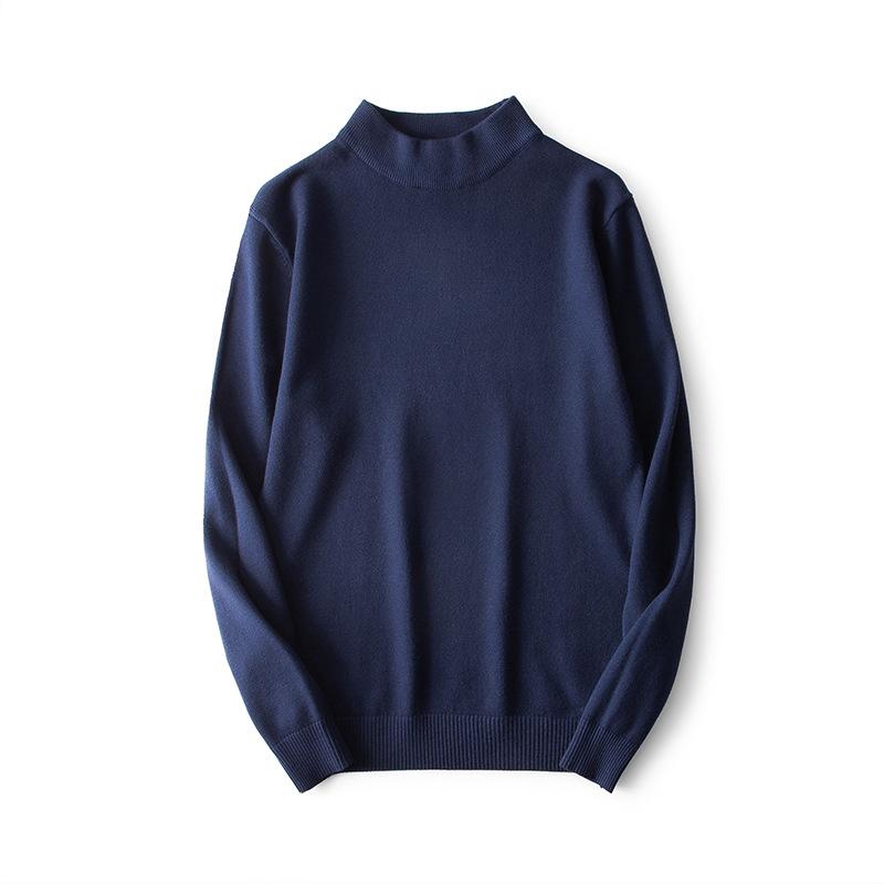 Men's Luxurious Warm Knit Half Turtleneck Slim-Fit Sweater