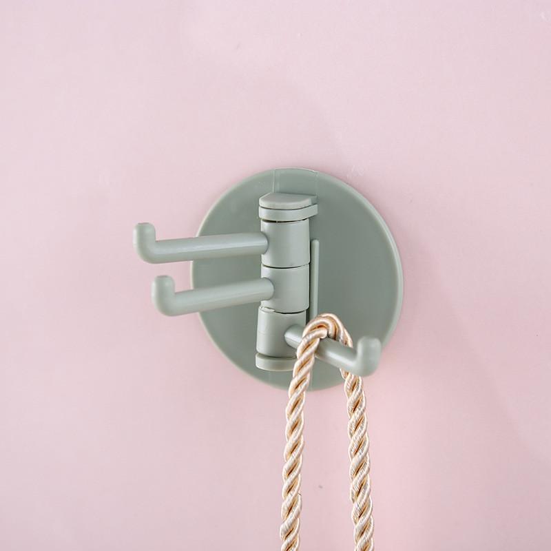 Spacesaving Wall Nodrill Hooks With Multiple Tiers For Home Organization Decor