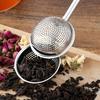Hervidor de Té Infusor de Té de Hojas Sueltas Bola de Té de Acero Inoxidable con Colador de Malla Fina y Mango Largo Retráctil Infusor de Té Reutilizable para Té de Hierbas Negro