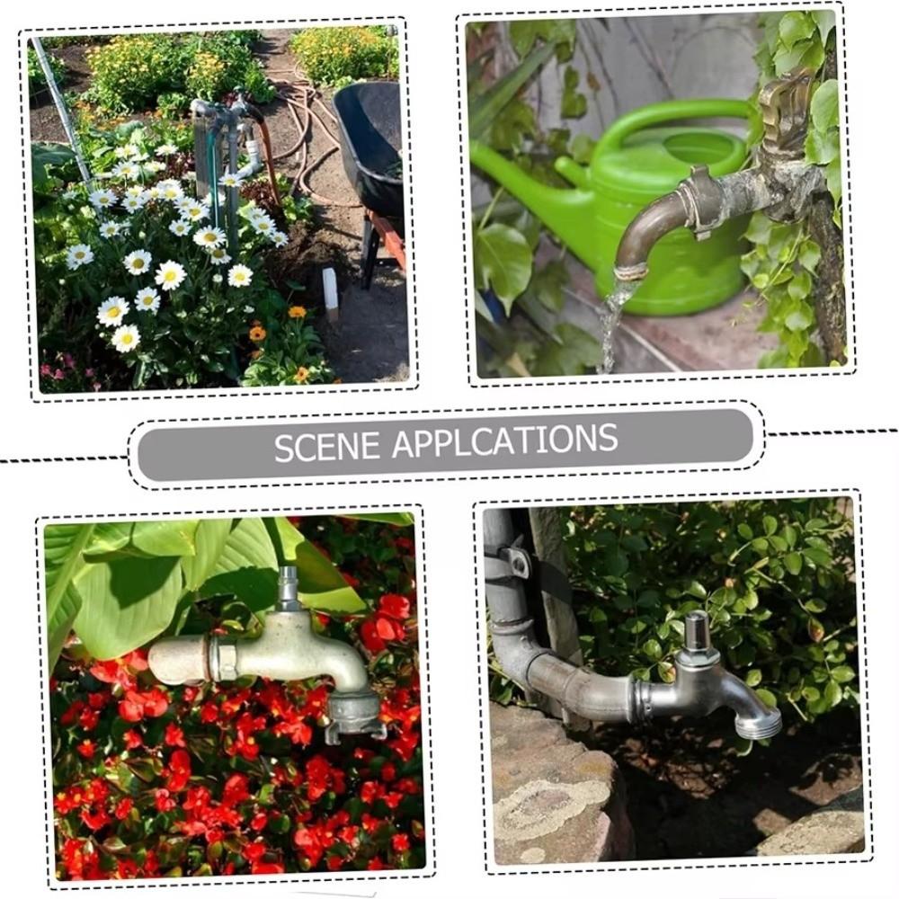 4-Way Independent Garden Hose Splitter With Valve Water Switch Hose Connector Splitter 4-Way Faucet Diverter