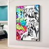 Pop Street Ölgemälde Zeus Graffiti Poster Wandkunst Home Dekoration Gemälde Wohnzimmer Moderne Ausgabe