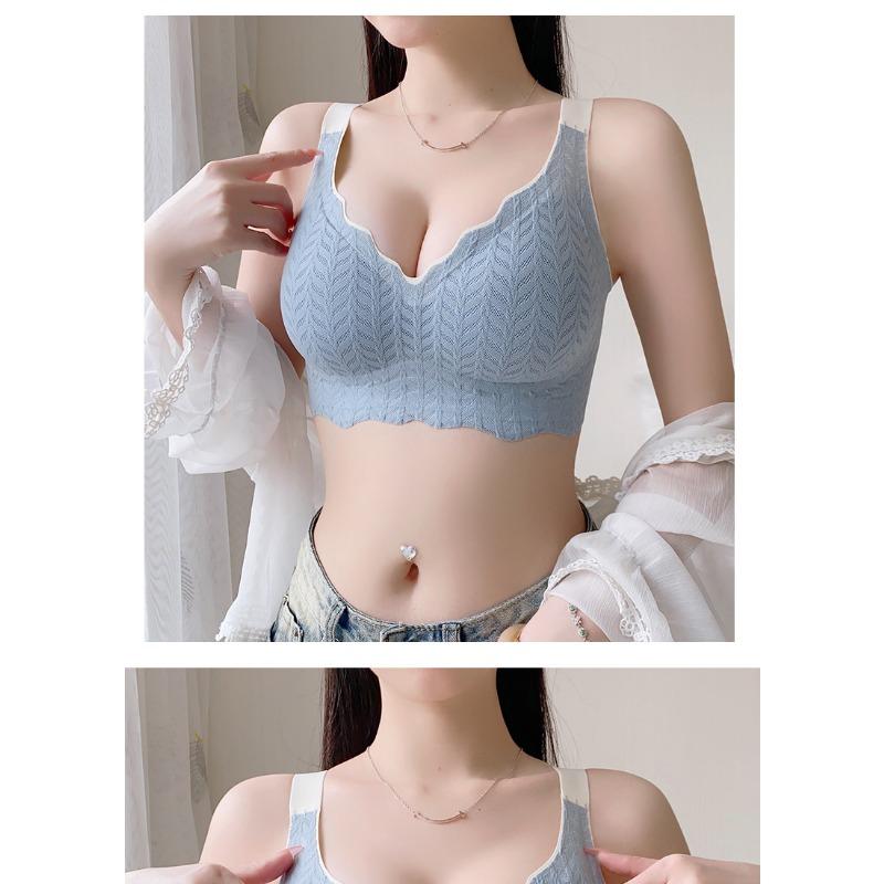 Women Plus Size Seamless Wireless Thin Shaping Bra For Large Breasts