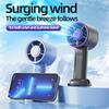 Portable Usb Rechargeable Handheld Fan With Phone Holder Low Noise Strong Airflow Suitable For Office Outdoor And Commuting Use