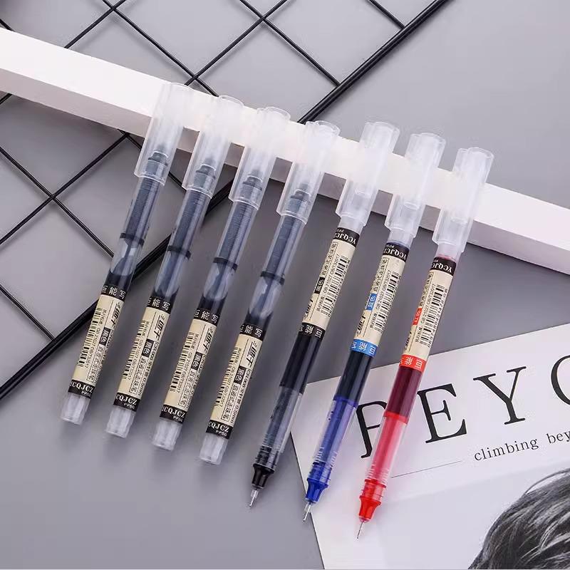 Quick-Drying Black Rollerball and Gel Signature Pen with Needle Tip