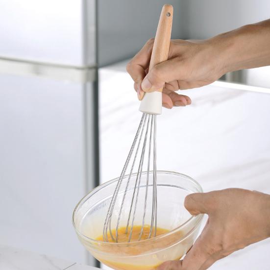Heat-resistant Soup Hole Spoon Hanging Silicone Anti-stick Spatula Food Clip Egg-beater Cooking Utensils