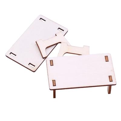 2Pcs 1:12 Dollhouse Miniature Table Splice Desk Stool Furniture Home Model Decor Toy Doll House Accessories