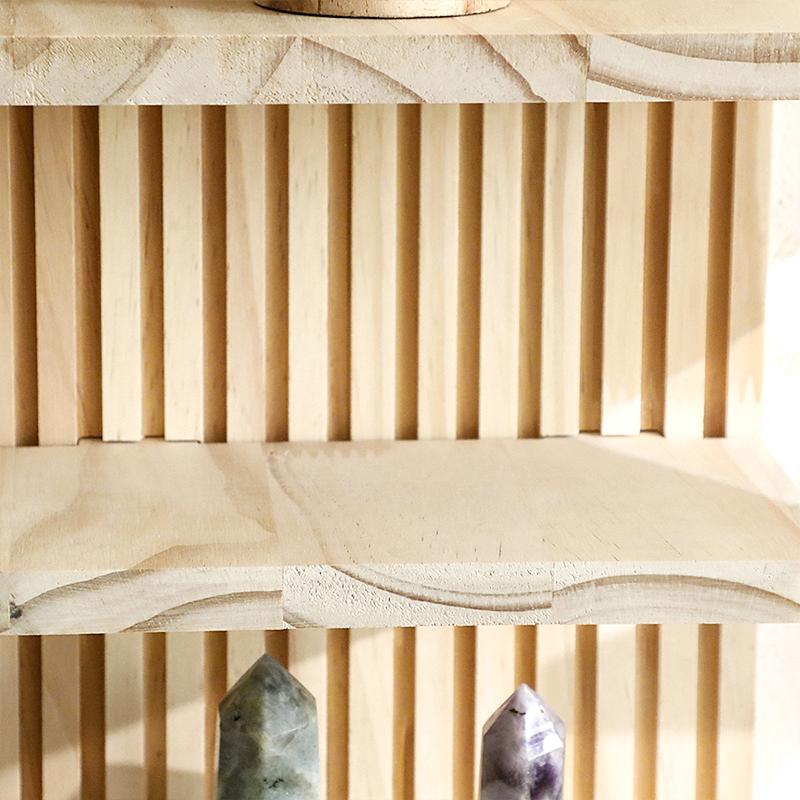 Bohemia Storage Rack Handmade Wood Multipurpose Wall Hanging Creative Crafts Ornaments Home Decoration