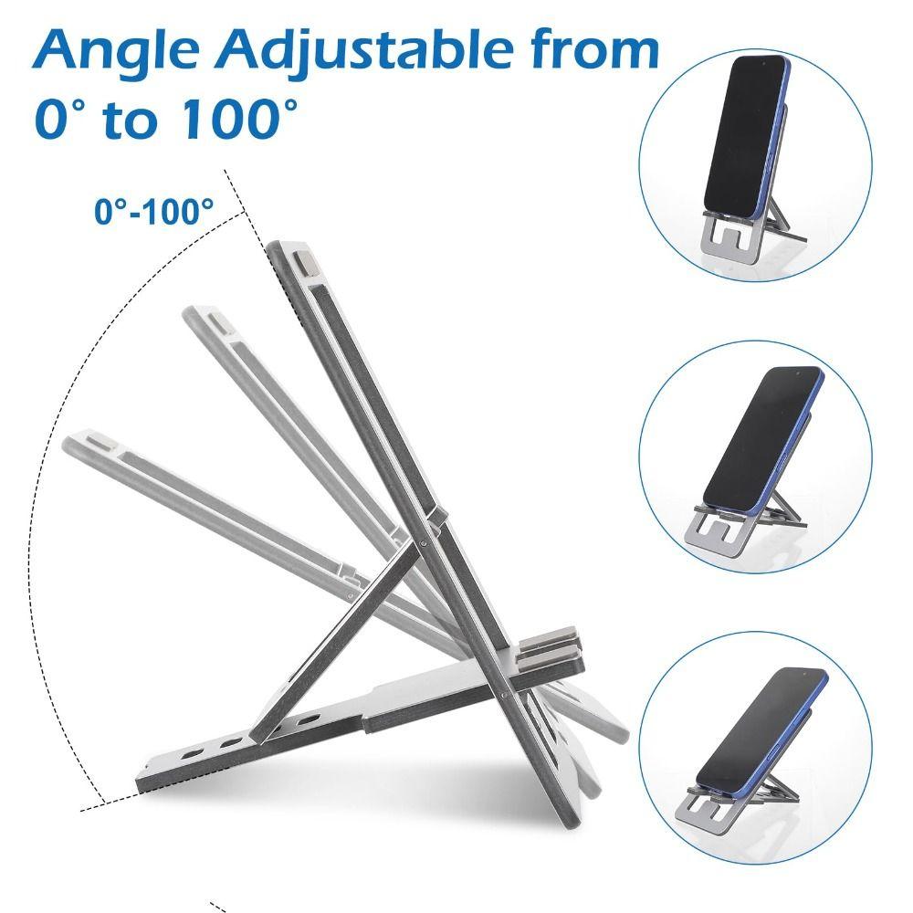Metal Foldable Phone Stand Thin Mobile Phone Support Desk Cell Phone Holder  Travel Office