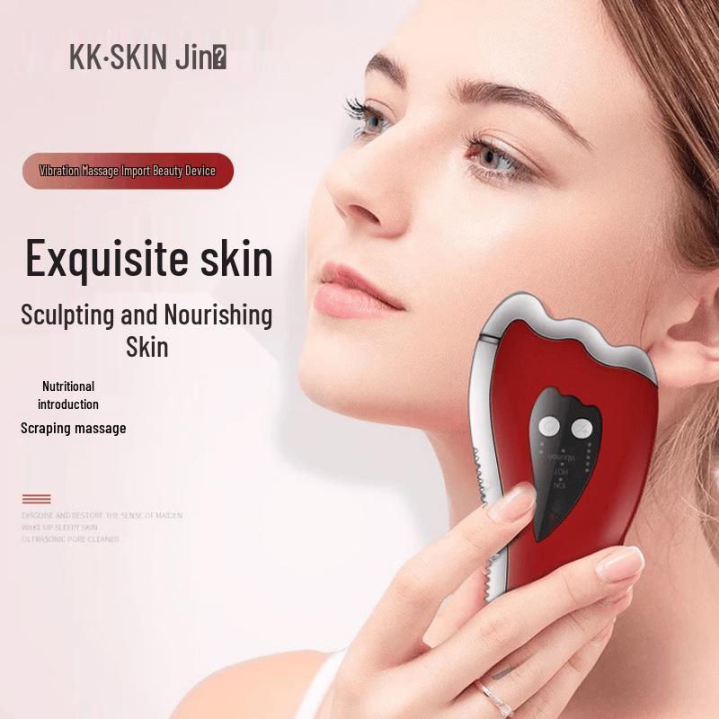 Jindao Microcurrent Warm Gua Sha Facial Massager CN plug (adapter included)